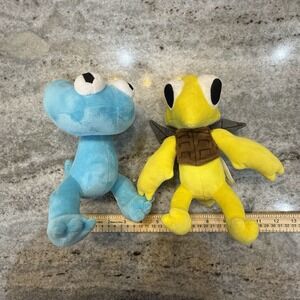 Rainbow Friends Plush Lot of‎ 2 Blue Cyan Yellow Stuffed Toy PhatMojo 2024